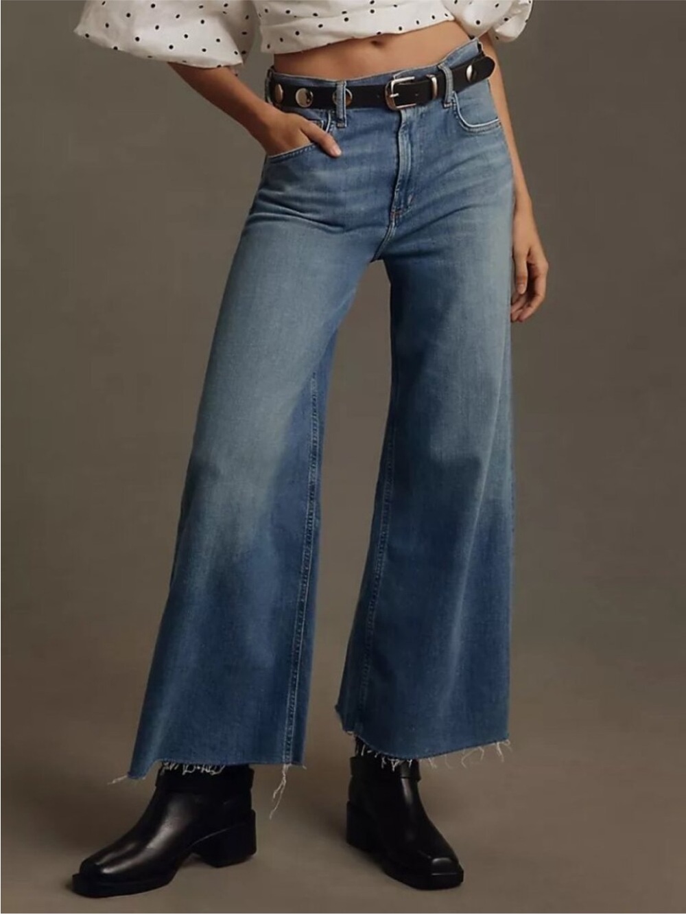 COH Citizens of Humanity Blue Lyra 2140-1436 Flared Wide-Leg Jean Size 30